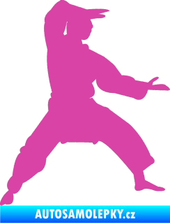 Samolepka Karate 006 pravá růžová