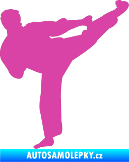 Samolepka Karate 008 pravá růžová