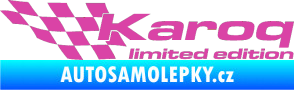 Samolepka Karoq limited edition levá růžová