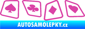 Samolepka Karty 001 růžová