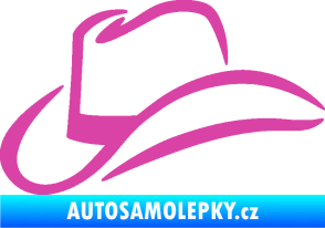Samolepka Klobouk 002 levá růžová