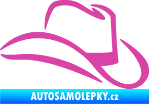 Samolepka Klobouk 002 pravá růžová
