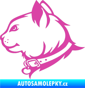 Samolepka Kočka 003 levá růžová