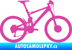Samolepka Kolo 001 pravá - (horské kolo) růžová