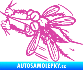 Samolepka Komár 002 levá růžová