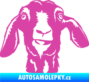Samolepka Koza 003 pravá růžová