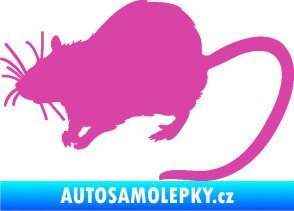 Samolepka Krysa 002 levá růžová