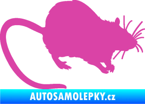 Samolepka Krysa 002 pravá růžová