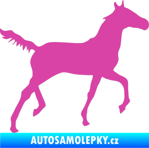 Samolepka Kůň 011 pravá růžová