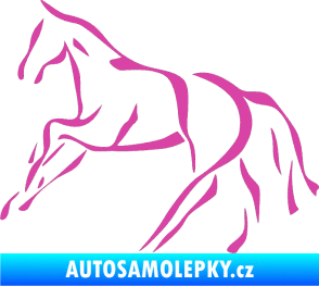 Samolepka Kůň 024 levá růžová