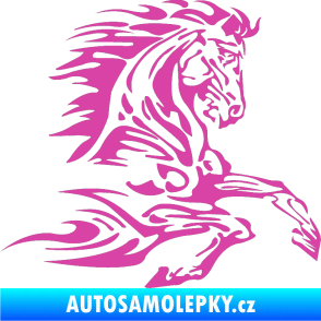 Samolepka Kůň 074 pravá růžová