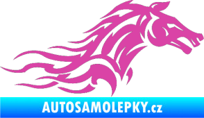 Samolepka Kůň 078 pravá růžová