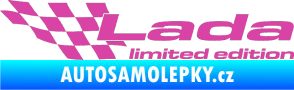 Samolepka Lada limited edition levá růžová