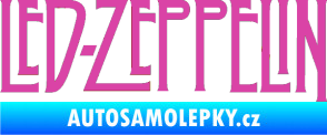 Samolepka Led Zeppelin růžová