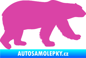 Samolepka Lední medvěd 002 pravá růžová