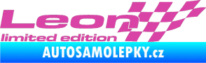 Samolepka Leon limited edition pravá růžová