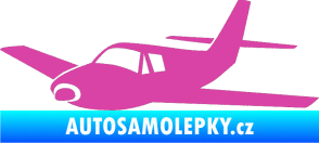 Samolepka Letadlo 001 levá růžová