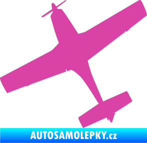 Samolepka Letadlo 003 levá růžová
