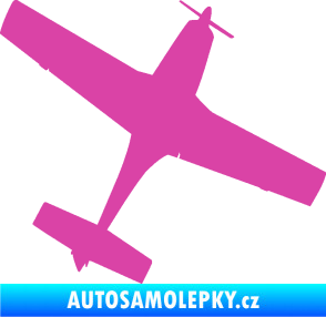 Samolepka Letadlo 003 pravá růžová