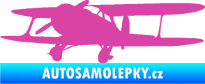 Samolepka Letadlo 006 levá růžová