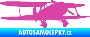 Samolepka Letadlo 006 pravá růžová