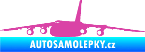 Samolepka Letadlo 015 levá růžová
