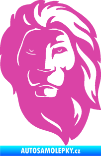 Samolepka Lev 011 pravá růžová