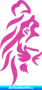 Samolepka Lev 012 levá půlka tváře růžová