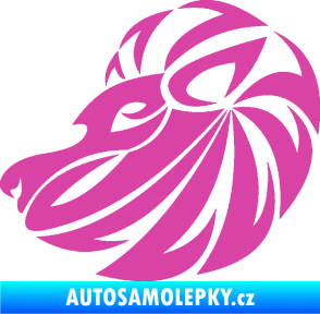 Samolepka Lev zvěrokruh 003 levá růžová