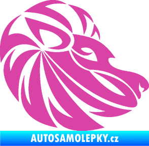 Samolepka Lev zvěrokruh 003 pravá růžová
