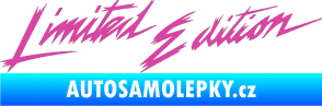 Samolepka Limited edition new 001 v řádce růžová