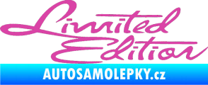 Samolepka Limited edition old růžová