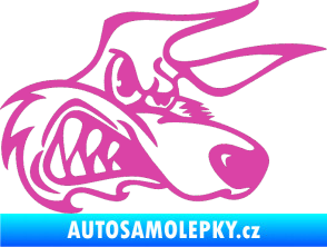 Samolepka Liška pravá růžová