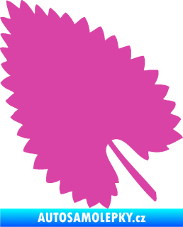 Samolepka List 001 levá růžová