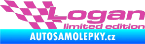 Samolepka Logan limited edition levá růžová