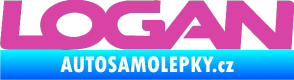 Samolepka Logan růžová