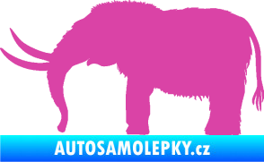 Samolepka Mamut 001 levá růžová