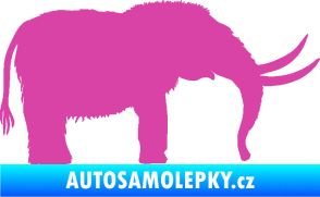 Samolepka Mamut 001 pravá růžová