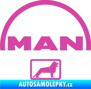 Samolepka MAN - Truck růžová