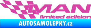 Samolepka MAN limited edition levá růžová