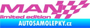Samolepka MAN limited edition pravá růžová