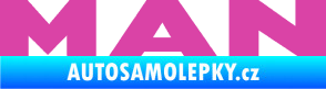Samolepka MAN nápis růžová