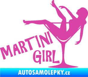 Samolepka Martini girl růžová