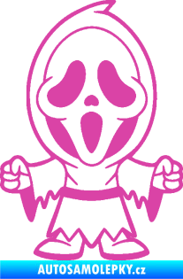Samolepka Maska 002 pravá vřískot růžová