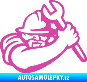 Samolepka Mechanik 001 pravá růžová