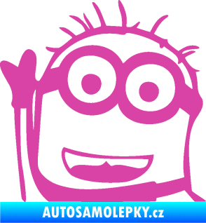 Samolepka Mimoň 002 levá růžová