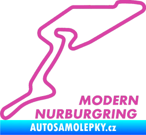 Samolepka Okruh Modern Nurburgring růžová