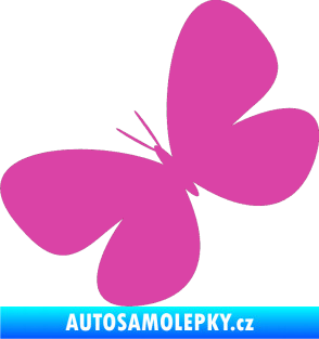 Samolepka Motýl 005 levá růžová