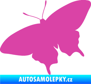 Samolepka Motýl 010 levá růžová