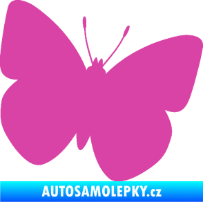Samolepka Motýl 011 pravá růžová